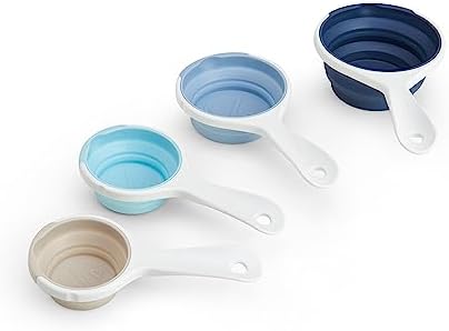 SleekStor Collapsible Measuring Cups,Blue Chef'n