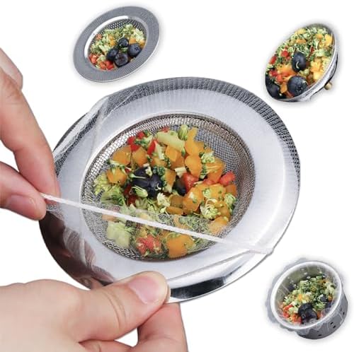 250 PCS Kitchen Disposable Mesh Sink Strainer Bag and PP Extraction Box Fits Sink Strainer Elastic Anti-Clogging Eco-Friendly Sink Drain Strainer Collecting Kitchen Food Waste Garbage WYIRONG