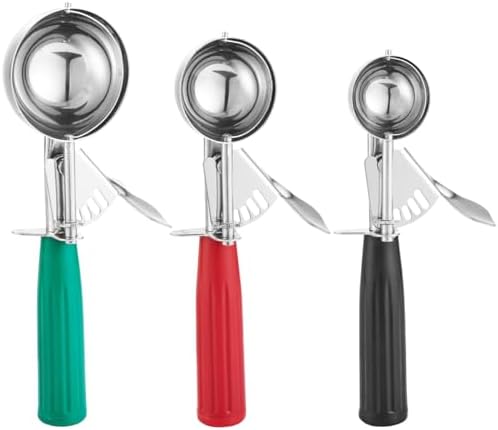 Cookie Scoop Set, Ice Cream Scoop Set, Cookie Scoops for Baking, Multiple Size Large-Medium-Small Size Disher, Professional 18/8 Stainless Steel Cupcake Scoop Saebye