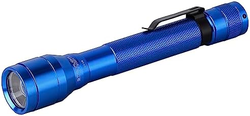 Streamlight 71705 Jr. F-Stop 250-Lumen Flood/Spot LED Flashlight with Alkaline Batteries, Blue, Box Streamlight