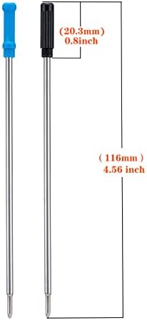 20 черных стержней для шариковых ручек, совместимые с Cross, 1.0мм, качественная быстрая чернила Wikult