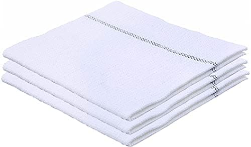 Superio Microfiber Squeegee Mopping Towel Floor Cloth White Cloth for Cuban Style Mop, Israeli Sponga, Kitchen, Bathroom Cleaning, Tile, Stone, Wood, Floor Washing, Drying Towel -18"x24", 3 Pack Superio