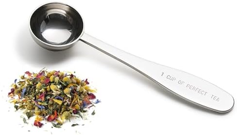 Loose Leaf Tea Spoon Measure | One Cup of Perfect Tea | Stainless Steel Scoop | Premium High Polish Finish Pure Matcha