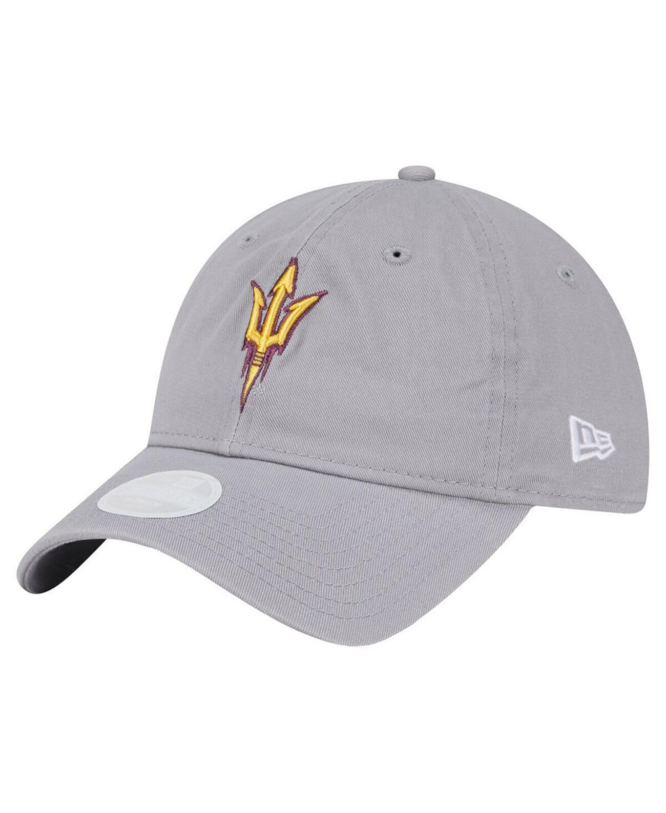 Женская серая регулируемая бейсболка Arizona State Sun Devils с логотипом New Era