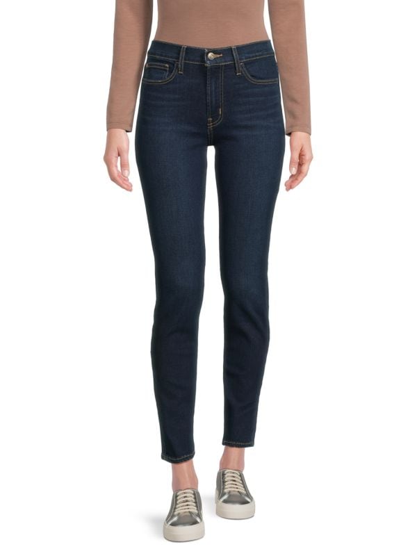 Джинсы Blair Whiskered Skinny Hudson с высокой талией и пятью карманами Hudson Jeans