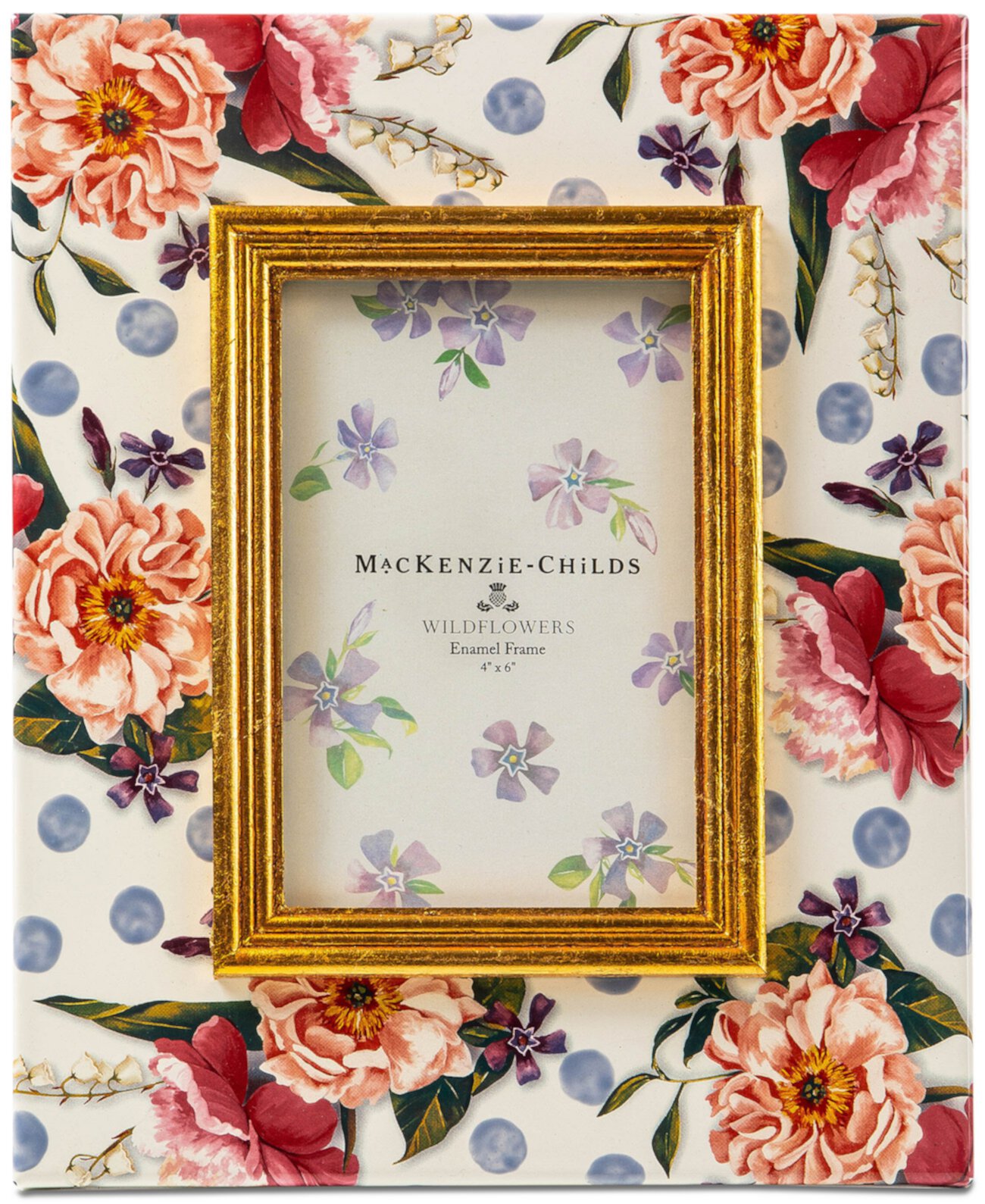 Wildflowers Enamel Frame, 4" x 6" MacKenzie-Childs