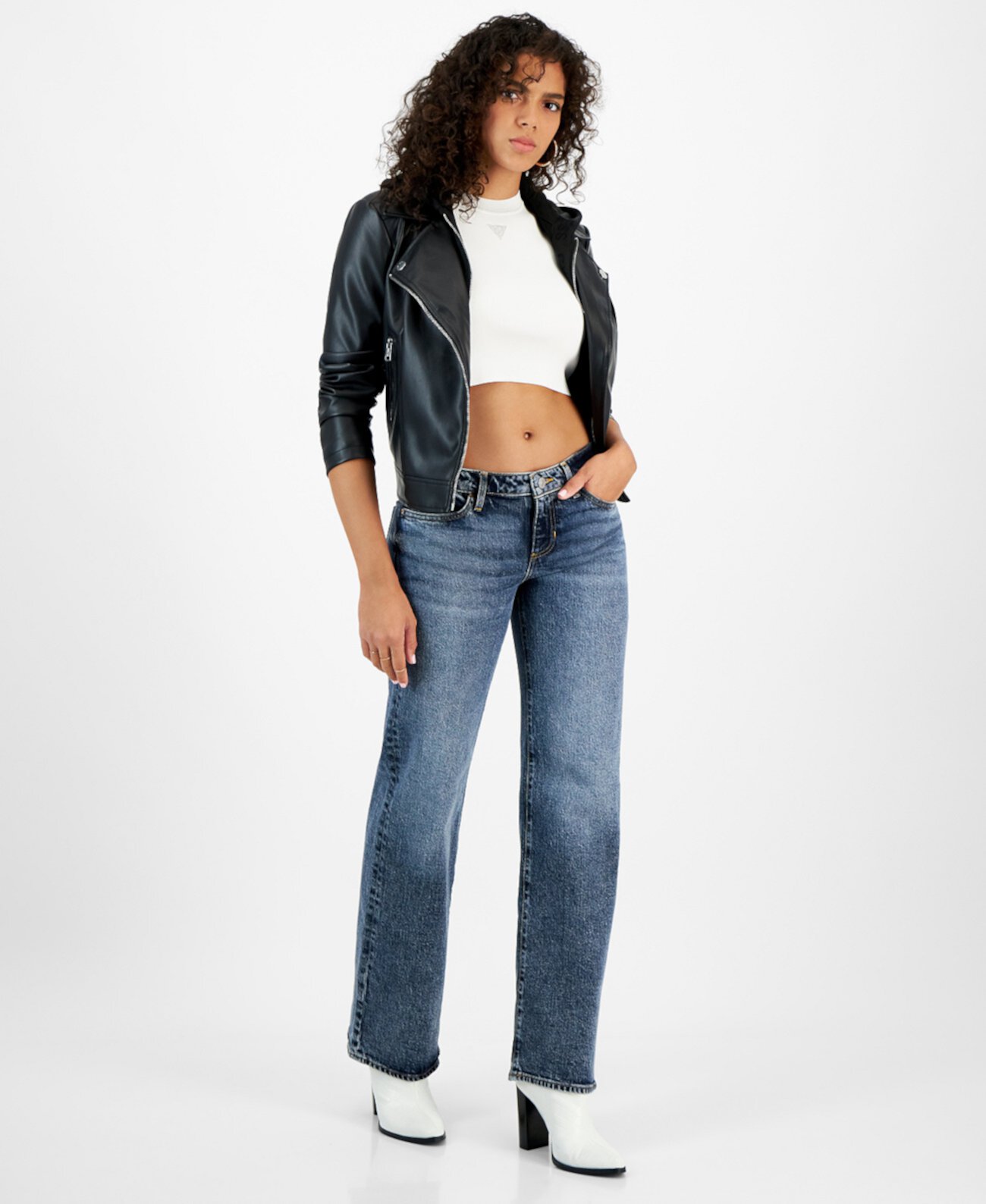 Women's Low-Rise Slouchy Wide-Leg Jeans Guess