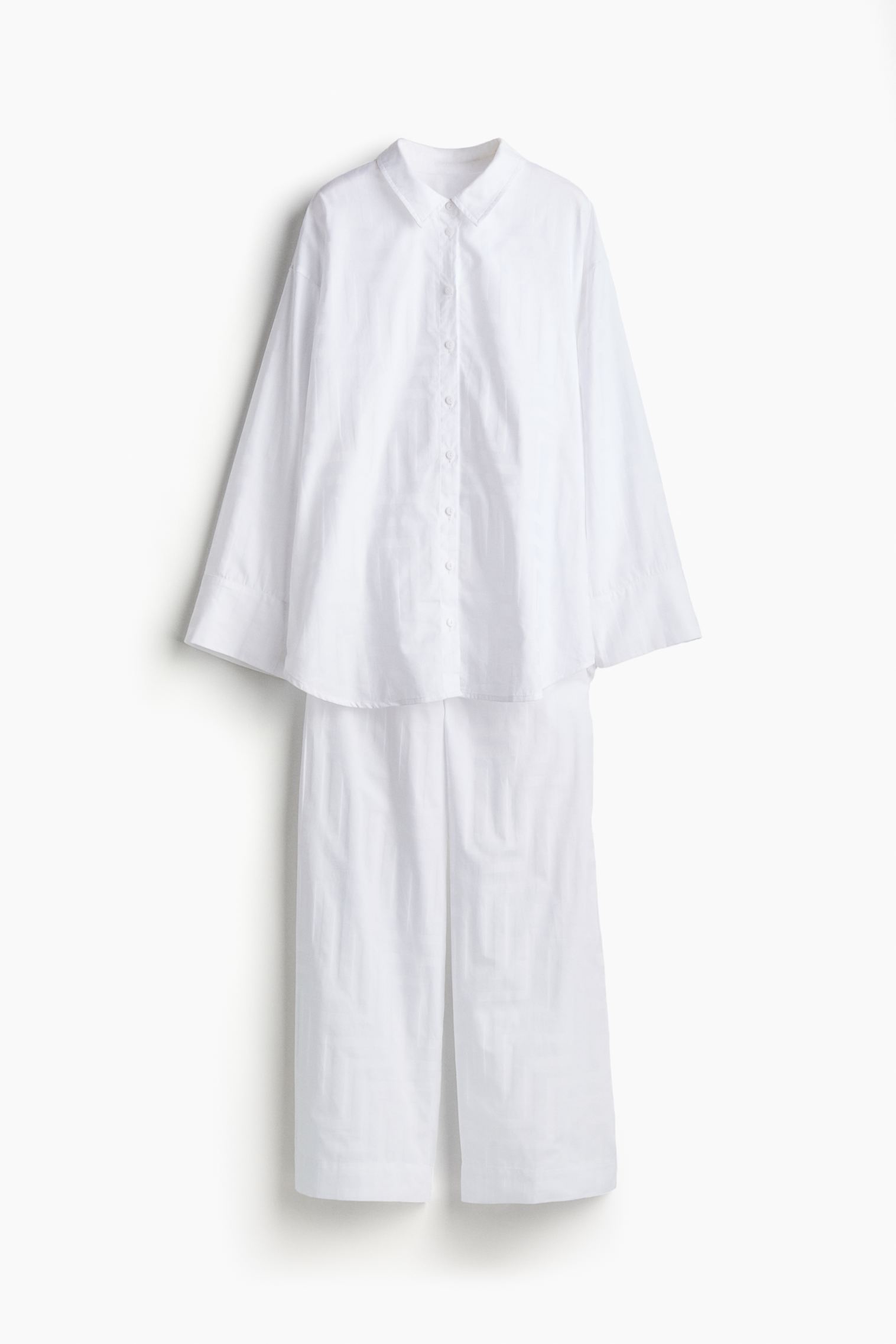 Jacquard-Weave Cotton Pajamas H&M