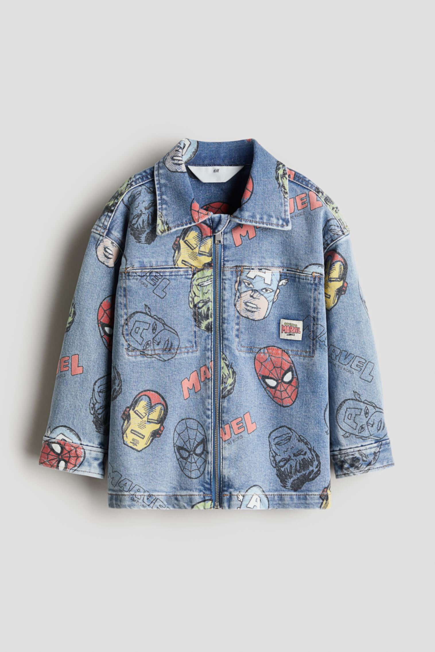 Printed Denim Overshirt H&M