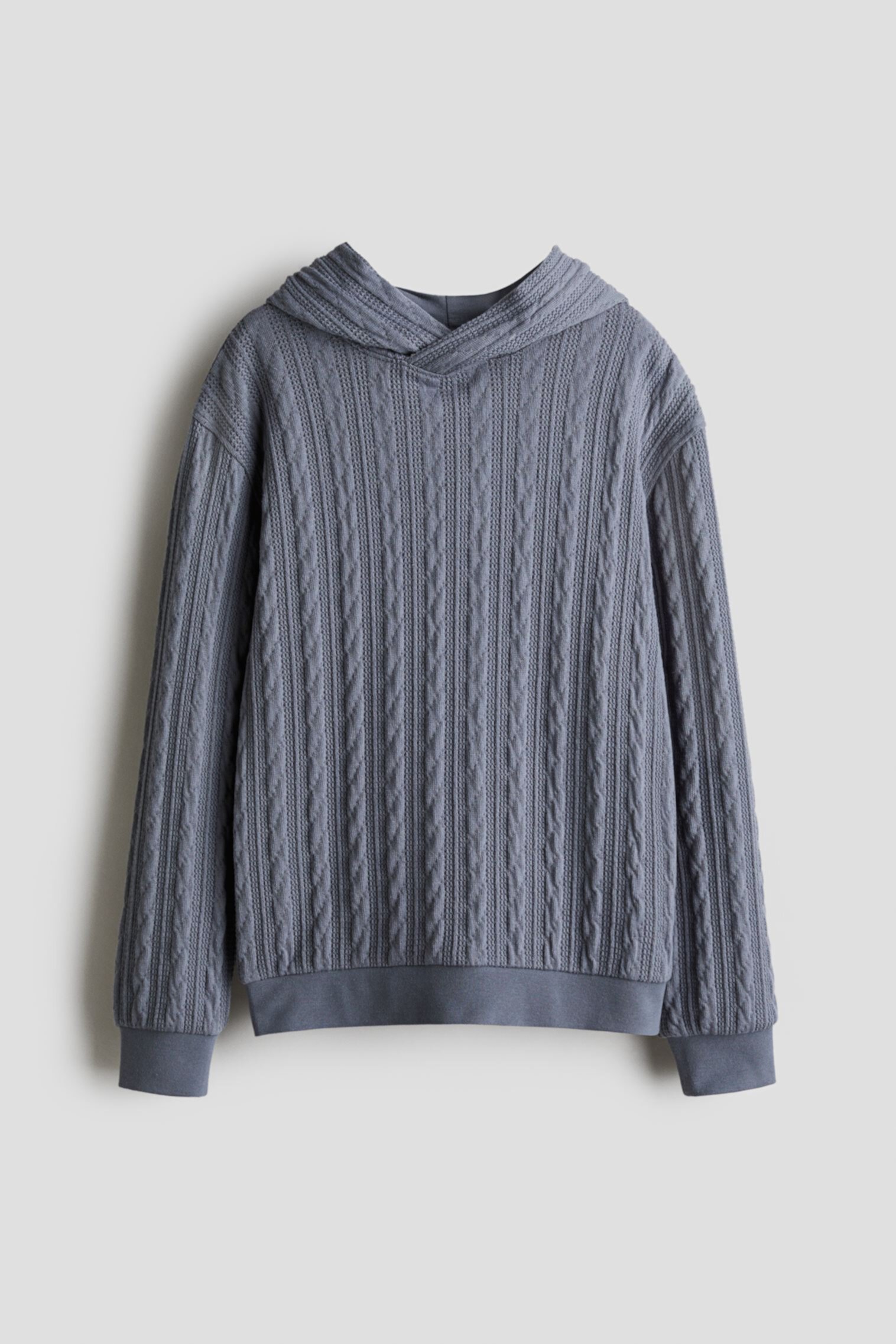 Cable-knit look hoodie H&M