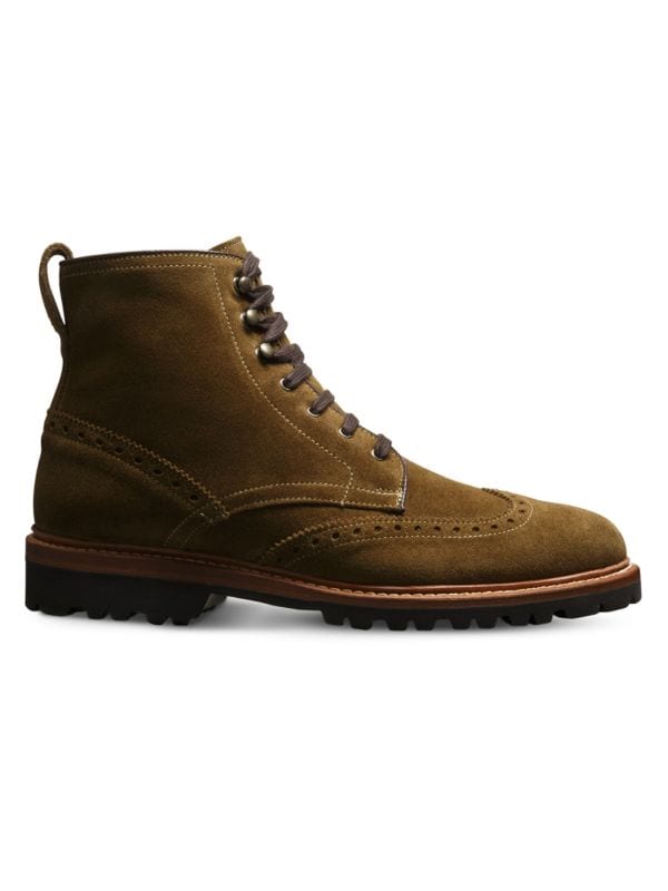 Мужские кожаные ботинки Astor с закругленным носком и шнуровкой Allen Edmonds