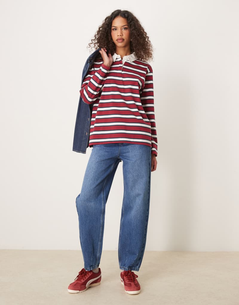 ASOS DESIGN tapered high rise slim jeans Asos Design