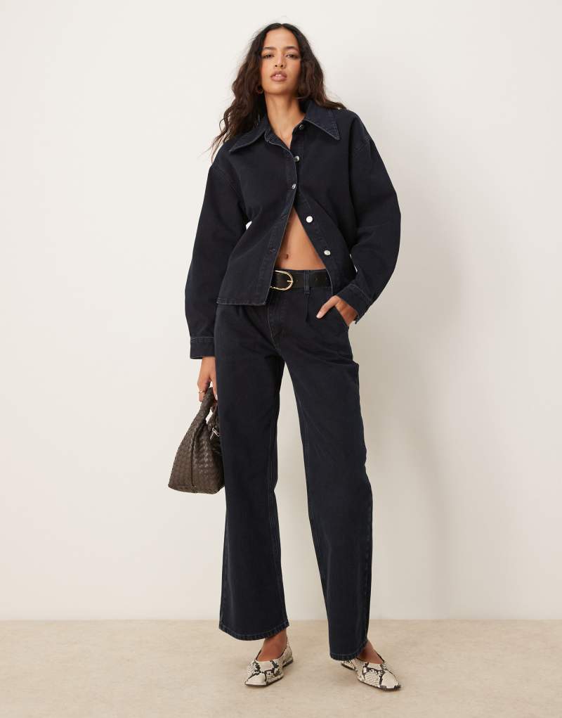 ASOS DESIGN pleated boyfriend jean Asos Design