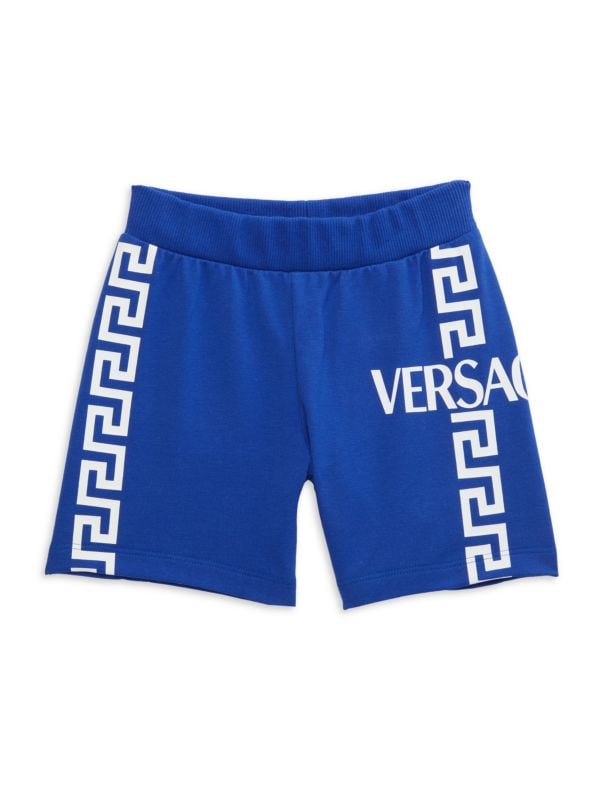 Шорты для мальчиков Versace с логотипом Greca из эластичного хлопка, Италия Versace