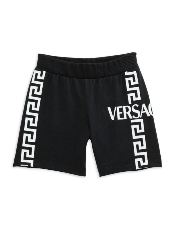 Шорты для мальчиков Versace с логотипом Greca из эластичного хлопка, Италия Versace