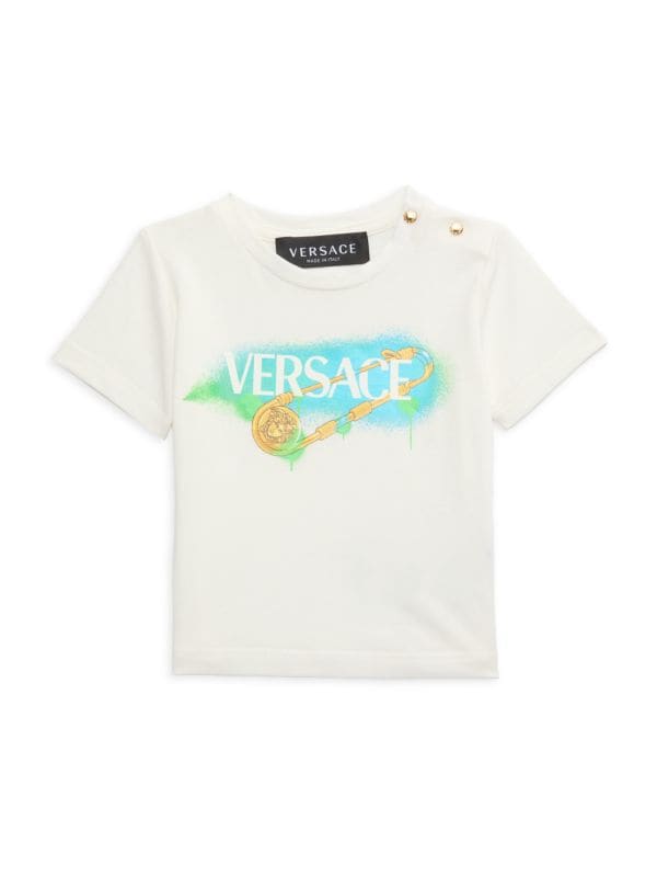 Детская футболка с логотипом Versace из мягкого хлопка, Италия Versace