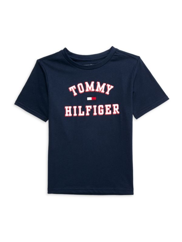 Футболка для мальчиков Tommy Hilfiger с круглым вырезом, короткий рукав, 100% хлопок Tommy Hilfiger