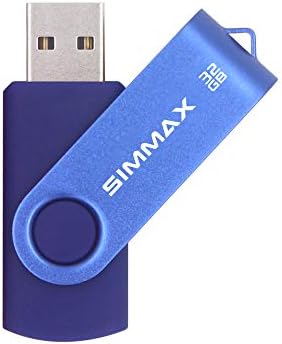 USB Flash Drives 2 Pack 16GB Memory Stick Swivel Design USB 2.0 Flash Drive Thumb Drive Zip Drives (16GB Red Purple) SIMMAX