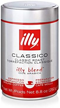 Молотый эспрессо, средней обжарки, 100% арабика, 5 упаковок по 250 г Illy