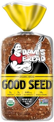 Органический хлеб Good Seed, 765 г, 5 г белка, 3 г клетчатки, без ГМО и искусственных добавок Dave's Killer Bread