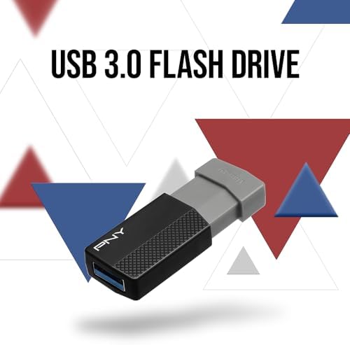 32GB PNY ODM Elite Edge USB 3.0 Flash Drive 3-Pack Black – Durable Reliable Portable Storage to Store and Transfer PNY