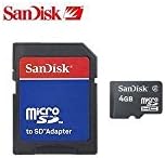 SanDisk 4GB Micro SD Memory Card w/SD Adapter Motorola