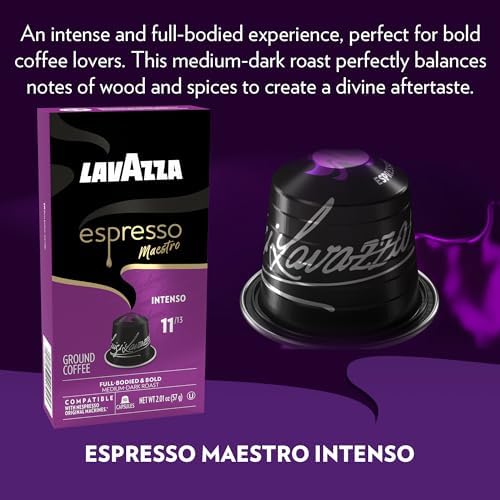 Капсулы Deciso Espresso темной обжарки для Nespresso Original, 10 шт. в упаковке, 6 упаковок, всего 60 чашек Lavazza