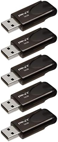 PNY 16GB Attaché 4 USB 2.0 Flash Drive 5-Pack PNY