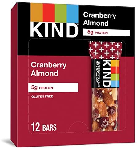 KIND Bars, Almond & Coconut, Healthy Snacks, Gluten Free, 12 Count Kind