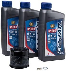 Suzuki ECSTAR R9000 10W-40 Full Synthetic Oil Change Kit for Suzuki GSXR600 F.I. 2001-2009 SUZUKI