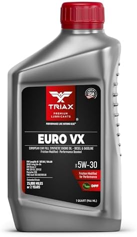 FULL Синтетическое моторное масло TRIAX Euro VX 5W-30, для VW 507.00/504.00, Audi 502.00, 505.01, BMW LL-04, Porsche C30, 1 литр Triax