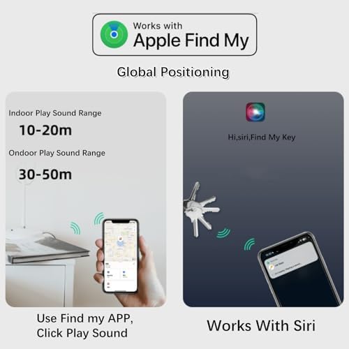 Air Tag Key Finder 1 Pack Cafe - Only iOS - Bluetooth Smart Tracker Tag - Works with Find My - Keep Track of The Items That Matter Most - Find Keys Device or Car Key Nutale