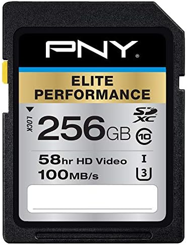 PNY 64GB Elite Performance Class 10 U3 SDXC Flash Memory Card - 95MB/s, Class 10, U3, 4K UHD, Full HD, UHS-I, Full Size SD PNY