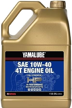 YAMAHA Original OEM Yamalube ACC-10W40-FS-XX Hi Performance Full Synthetic 4T Engine Oil Yamalube OEM - 1 Gallon Yamaha