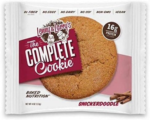 Печенье Snickerdoodle Cookie-Complete, 113 г, с высококачественными ингредиентами Lenny & Larry's