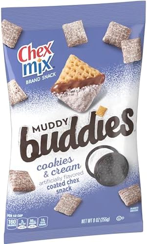 Chex Mix Muddy Buddies, Cookies and Cream Snack Mix, 9 oz Chex Mix