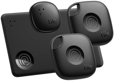 Tile by Life360 Essentials (2024) - Bluetooth Trackers & Item Locators for Keys, Wallets, Remotes & More; Easily Find All Your Things. Both iOS and Android Compatible. 4-Pack (Mates/Slim/Sticker) Tile