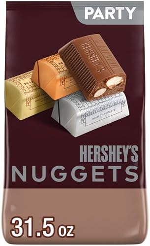 Ассорти шоколадных конфет HERSHEY'S NUGGETS, 31,5 унции - идеальное лакомство для праздников и угощений Hershey's