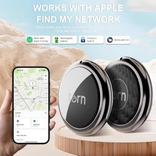 SmartTCC Trackers Like Airtags Airtag Air Tag Tile Tracker, Dog,Cat, Key,Luggage Tracker New Air Tags-4 Pack Apple Air Tags-3 Pack Sale Work with Find My (iOS Only) (2pack/Carbon&White) SMART CC