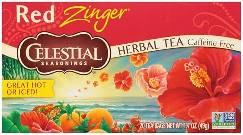 Травяной чай с лимоном без кофеина 20 пакетиков Celestial Seasonings