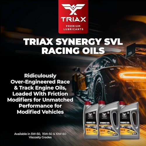 Масло для двигателя TRIAX Synergy SVL 15W-50, Racing Grade, полностью синтетическое, для уличного и трекового использования (1 кварт) Triax