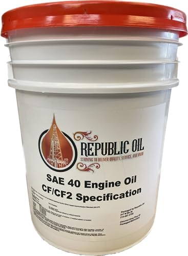 Масло для дизельных двигателей Republic Oil SAE 40 CF/CF2, 19 литров - премиум качество для старых двигателей Generic