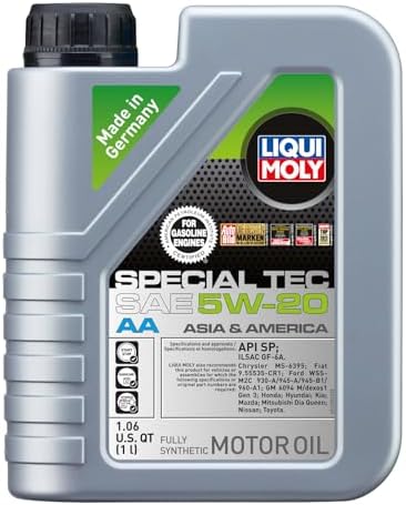 LIQUI MOLY Special Tec AA SAE 5W-20 | 1 L | Fully synthetic engine oil | SKU: 2258 Liqui Moly