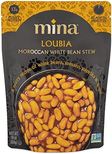 Mina Harira, Moroccan Chickpea & Lentil Soup, Ready to Eat Meals,10 oz Gluten Free Soup, High In Plant Based Protein, Microwavable Soup, Vegan, Non-GMO, Kosher, Packaged Meals & Side Dishes Mina