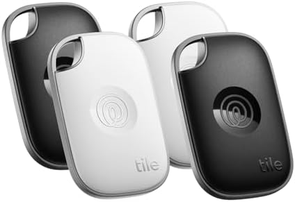 Tile by Life360 Pro (2024) - Powerful Bluetooth Tracker, Key Finder and Item Locator for Keys, Bags and More. Both iOS and Android Compatible. Phone Finder. 1-Pack (Black) Tile