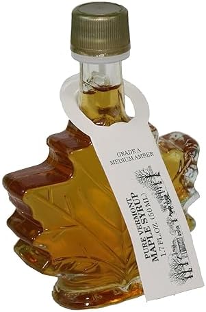 Butternut Mountain Medium Amber Leaf 1.7 Oz Bottle Vermont Maple Syrup Butternut Mountain Farm