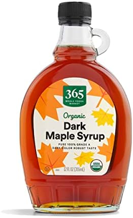 365 by Whole Foods Market, Organic Grade A Golden Color Maple Syrup, 8 Fl Oz 365 by Whole Foods Market