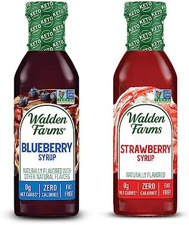 Walden Farms Syrup (12 Fl Oz Per Bottle, Blueberry & Strawberry) Walden Farms