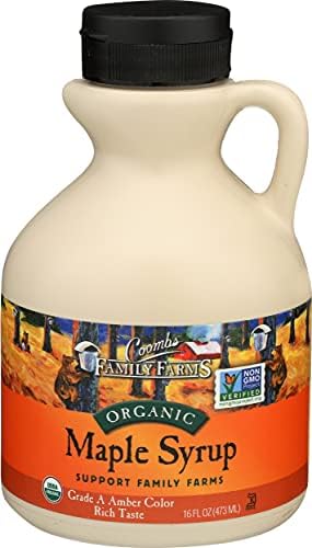 Coombs Family Farms Organic Maple Syrup, Grade A Amber Color, Rich Taste, 16 Fl Oz Coombs Family Farms