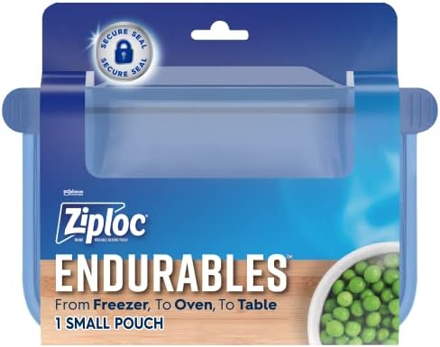 Маленький пакет Ziploc Endurables, 1 чашка, силиконовые мешки, для заморозки и запекания Ziploc